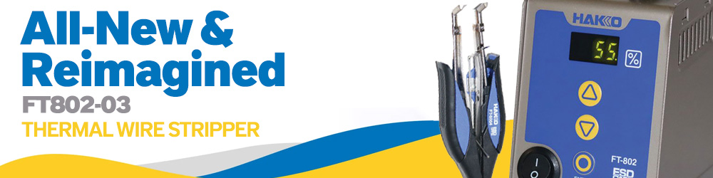 Hakko FT802-03 Thermal Digital Wire Stripper, ESD Safe, 76W